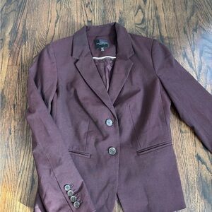 The Limited Deep Burgundy Blazer